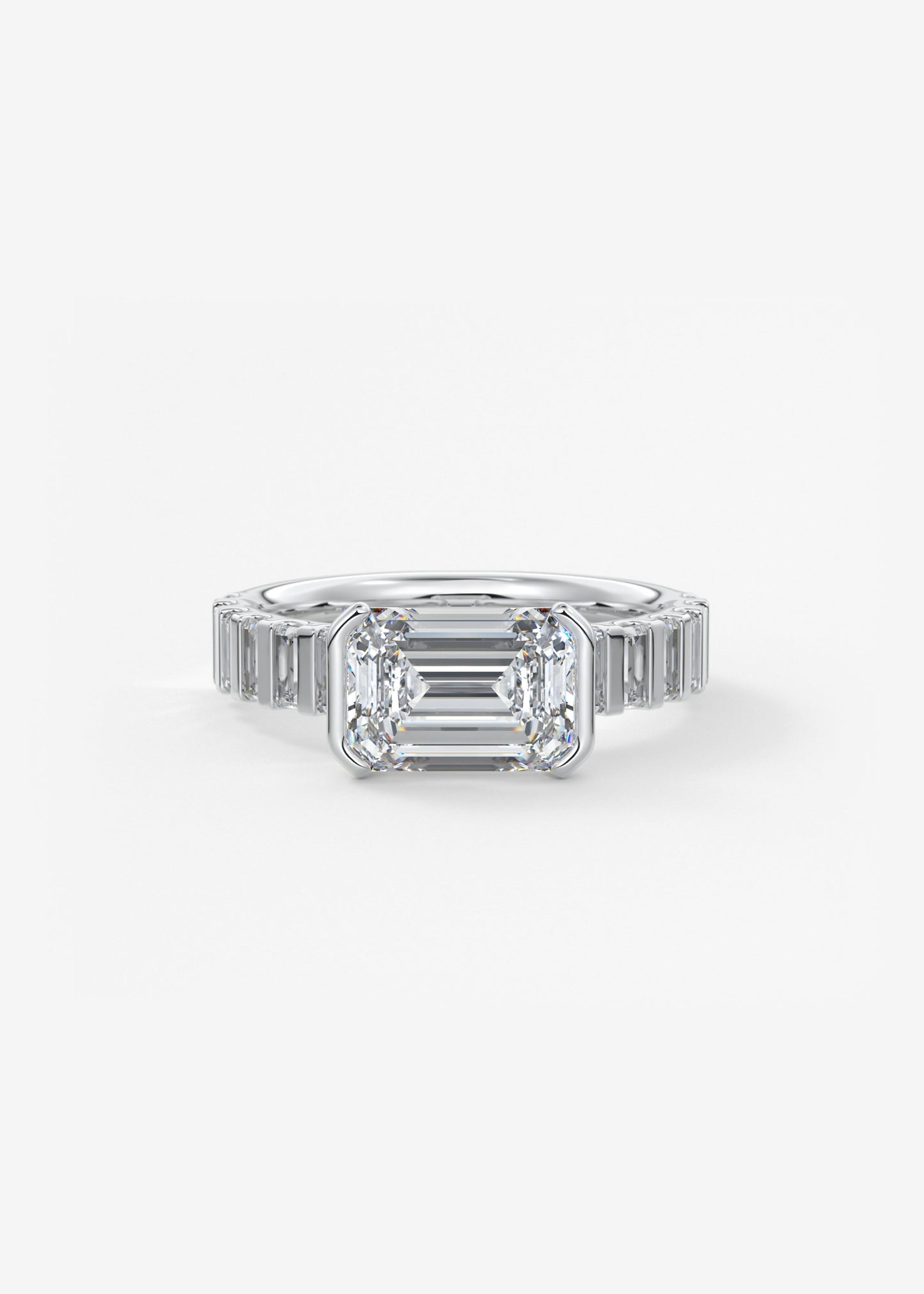 Oval Solitaire With Raised Basket Gallery Lab Grown Diamond Engagement Ring