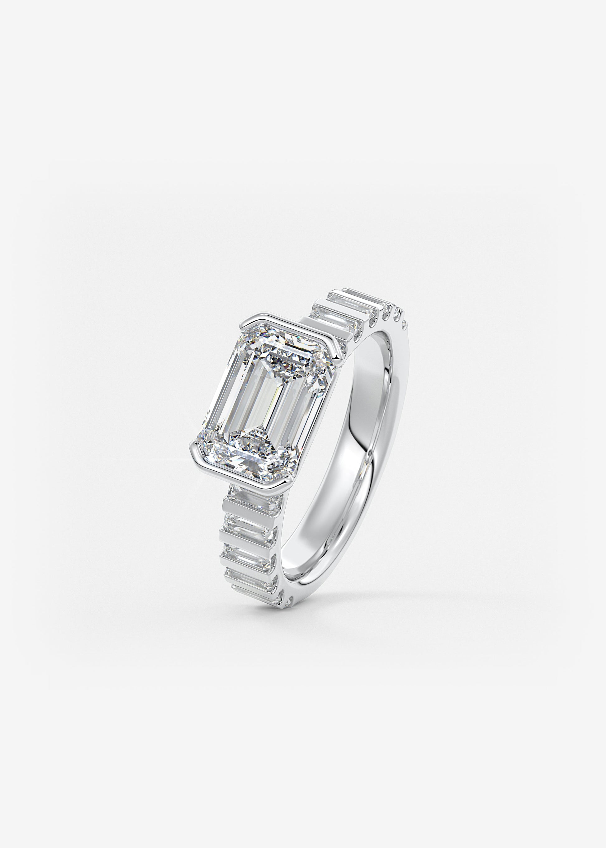 Oval Solitaire With Raised Basket Gallery Lab Grown Diamond Engagement Ring
