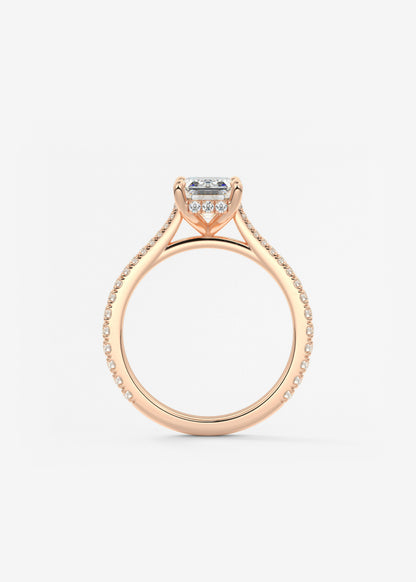 Oval Solitaire With Raised Basket Gallery Lab Grown Diamond Engagement Ring
