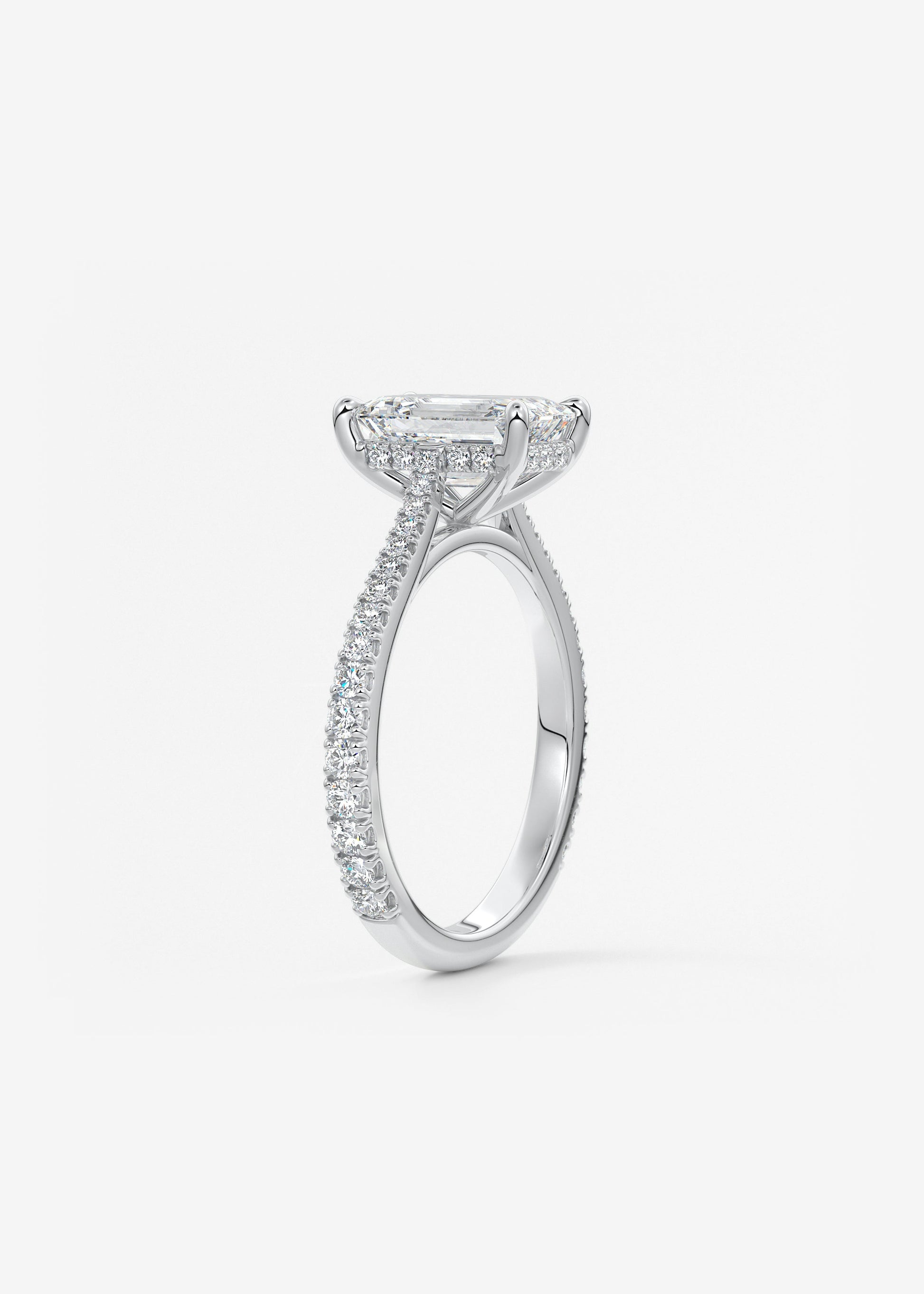Oval Solitaire With Raised Basket Gallery Lab Grown Diamond Engagement Ring