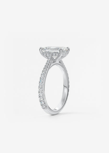 Oval Solitaire With Raised Basket Gallery Lab Grown Diamond Engagement Ring