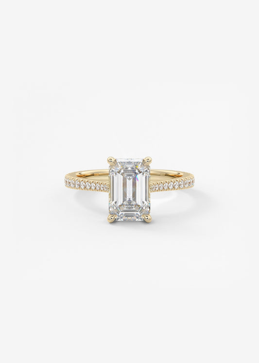 Oval Solitaire With Raised Basket Gallery Lab Grown Diamond Engagement Ring