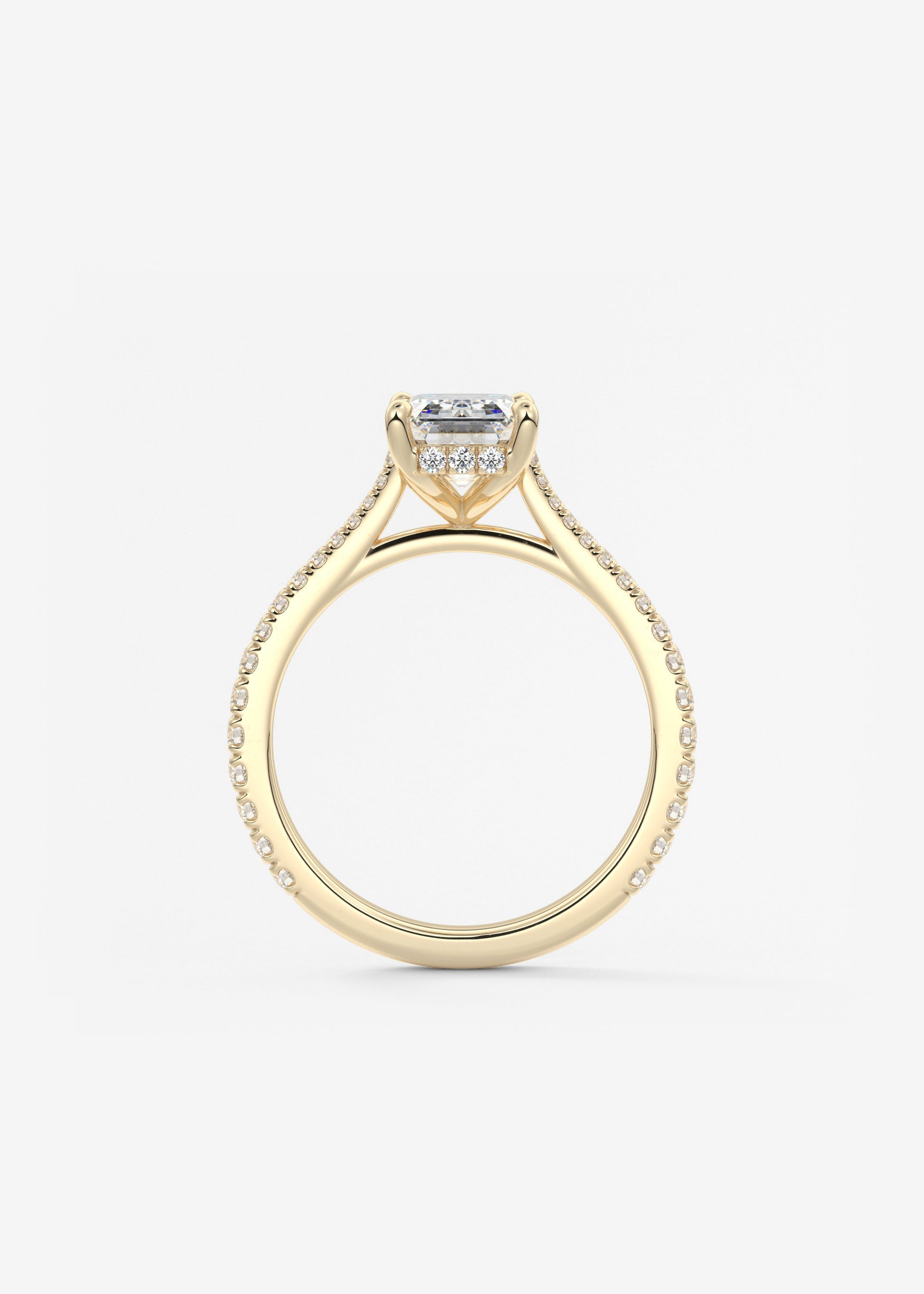 Oval Solitaire With Raised Basket Gallery Lab Grown Diamond Engagement Ring