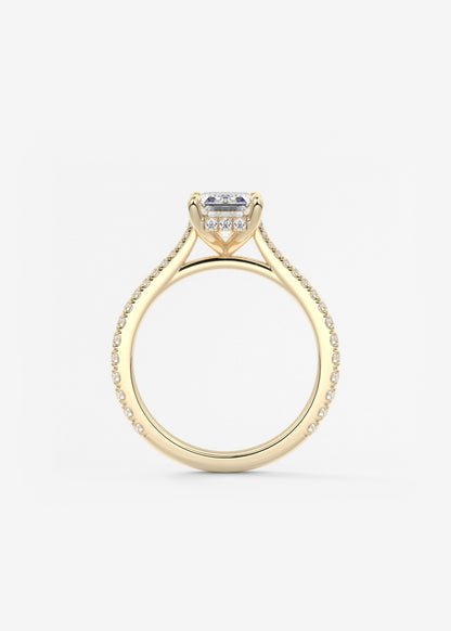 Oval Solitaire With Raised Basket Gallery Lab Grown Diamond Engagement Ring