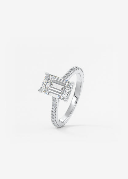 Oval Solitaire With Raised Basket Gallery Lab Grown Diamond Engagement Ring