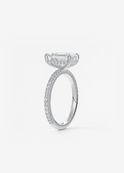 Oval Solitaire With Raised Basket Gallery Lab Grown Diamond Engagement Ring