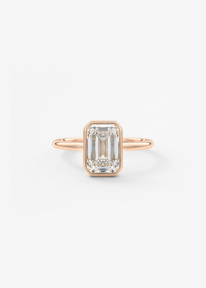 Oval Solitaire With Raised Basket Gallery Lab Grown Diamond Engagement Ring