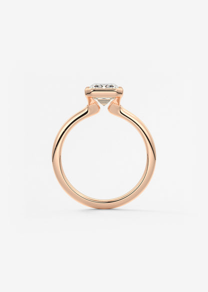 Oval Solitaire With Raised Basket Gallery Lab Grown Diamond Engagement Ring