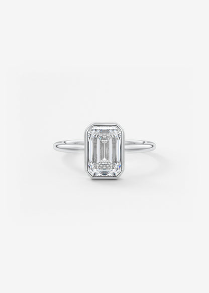 Oval Solitaire With Raised Basket Gallery Lab Grown Diamond Engagement Ring