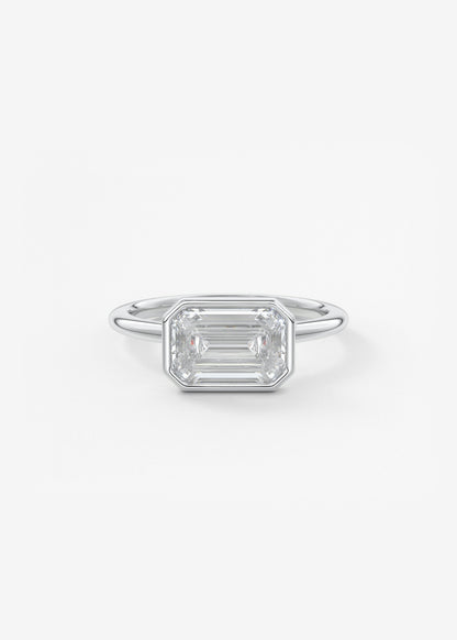 Oval Solitaire With Raised Basket Gallery Lab Grown Diamond Engagement Ring