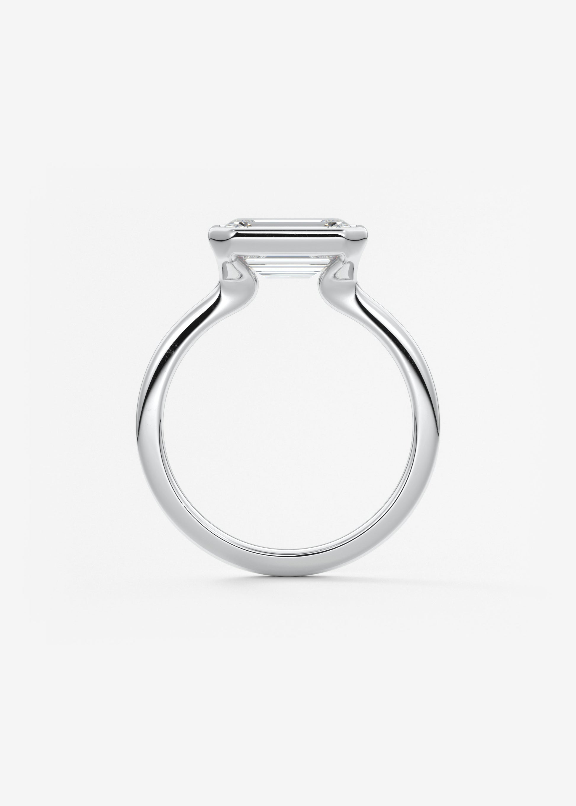 Oval Solitaire With Raised Basket Gallery Lab Grown Diamond Engagement Ring
