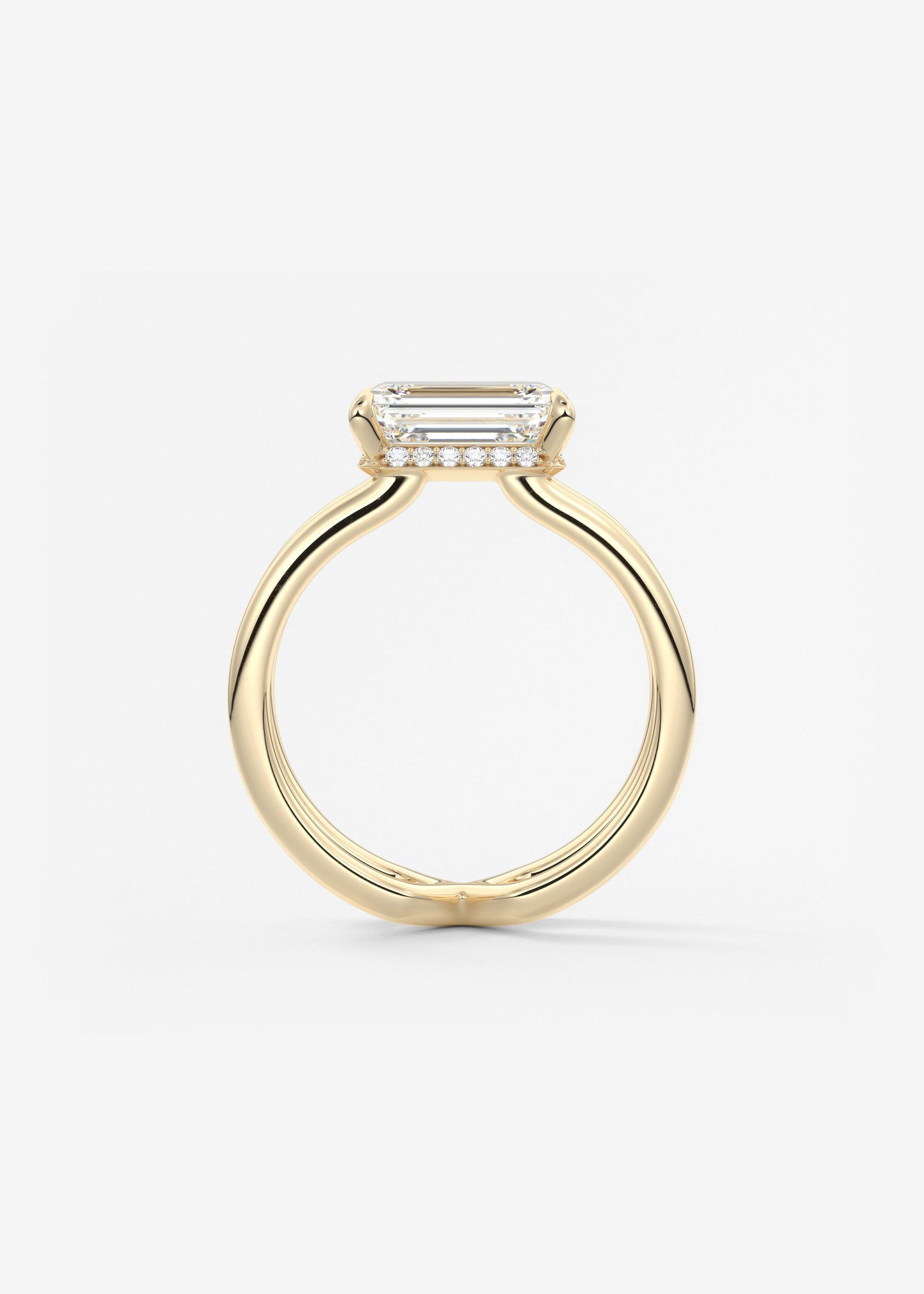 Oval Solitaire With Raised Basket Gallery Lab Grown Diamond Engagement Ring