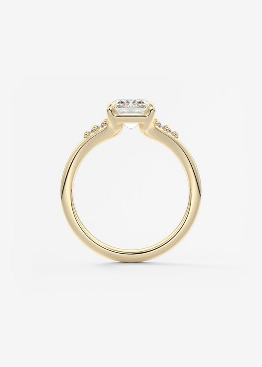 Oval Solitaire With Raised Basket Gallery Lab Grown Diamond Engagement Ring