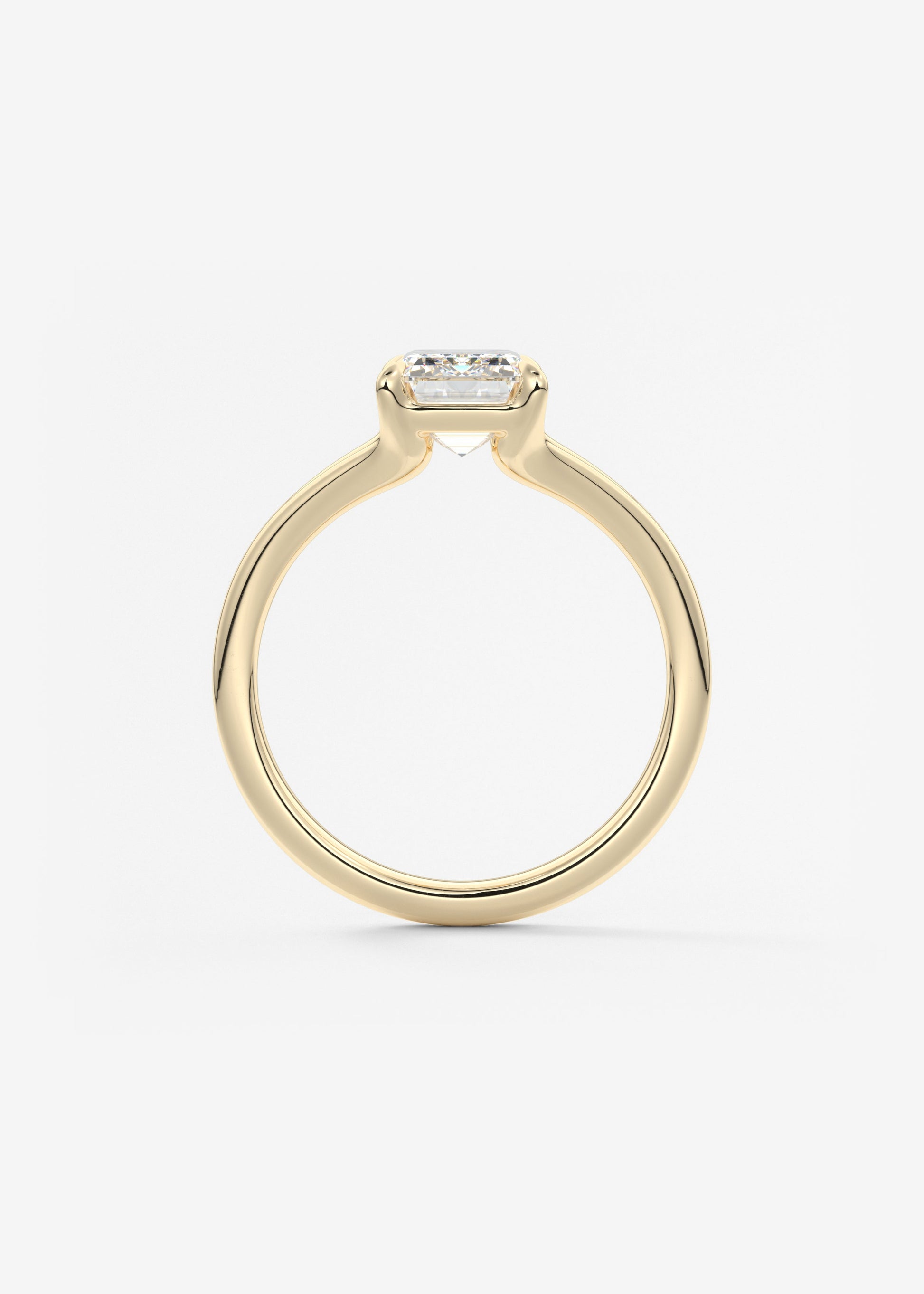 Oval Solitaire With Raised Basket Gallery Lab Grown Diamond Engagement Ring
