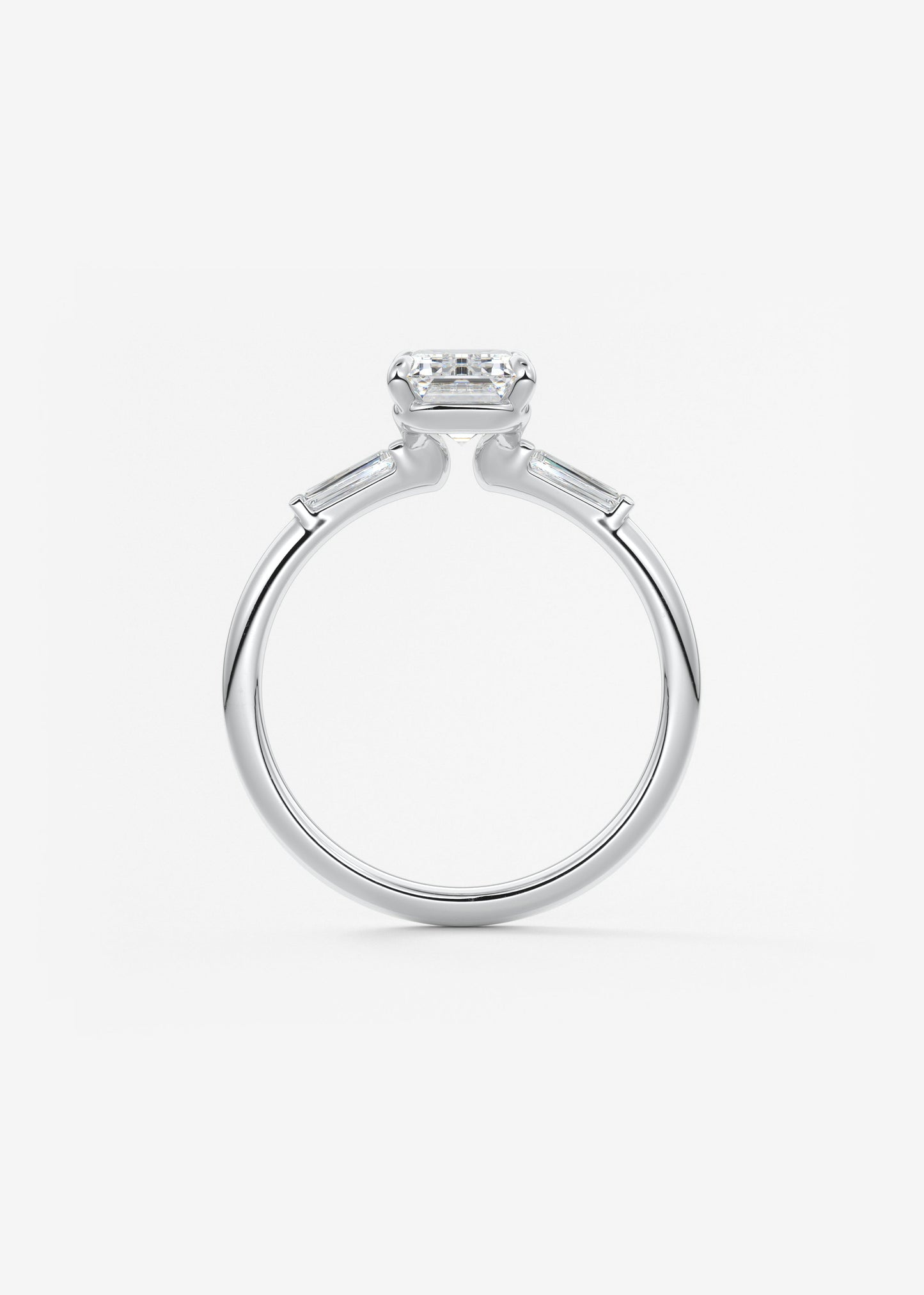 Oval Solitaire With Raised Basket Gallery Lab Grown Diamond Engagement Ring