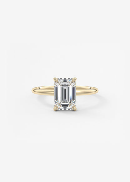 Oval Solitaire With Raised Basket Gallery Lab Grown Diamond Engagement Ring