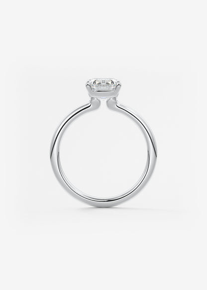 Oval Solitaire With Raised Basket Gallery Lab Grown Diamond Engagement Ring