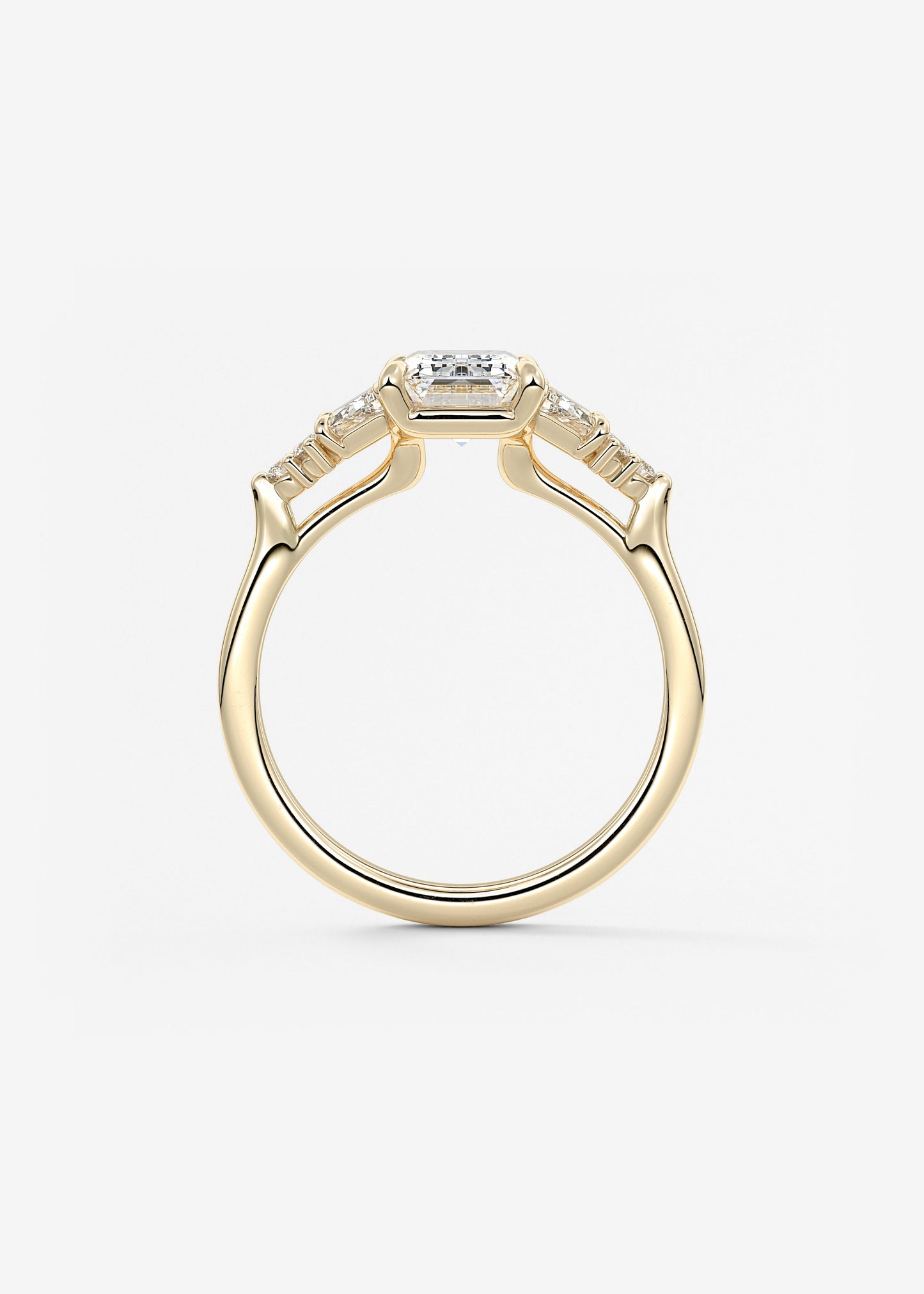 Oval Solitaire With Raised Basket Gallery Lab Grown Diamond Engagement Ring