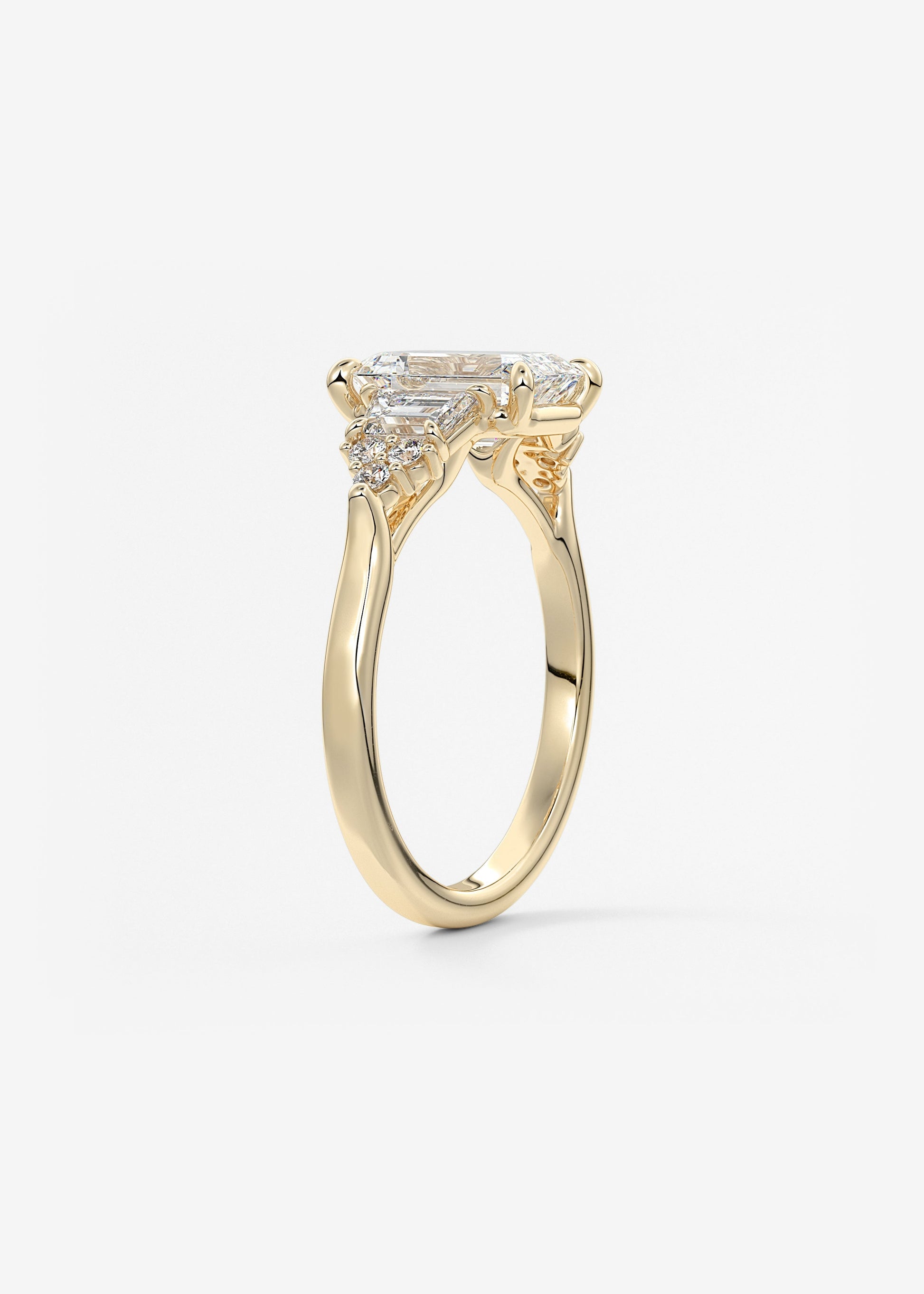 Oval Solitaire With Raised Basket Gallery Lab Grown Diamond Engagement Ring
