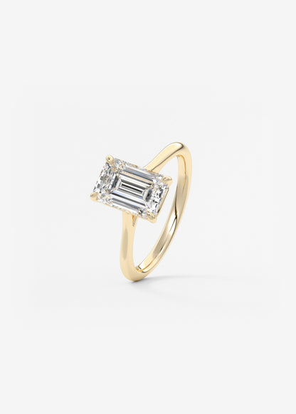 Oval Solitaire With Raised Basket Gallery Lab Grown Diamond Engagement Ring