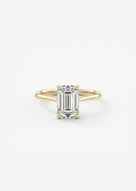 Oval Solitaire With Raised Basket Gallery Lab Grown Diamond Engagement Ring