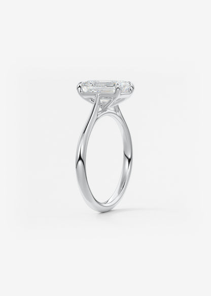 Oval Solitaire With Raised Basket Gallery Lab Grown Diamond Engagement Ring