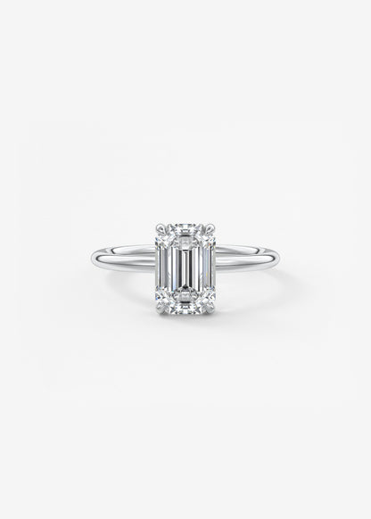 Oval Solitaire With Raised Basket Gallery Lab Grown Diamond Engagement Ring
