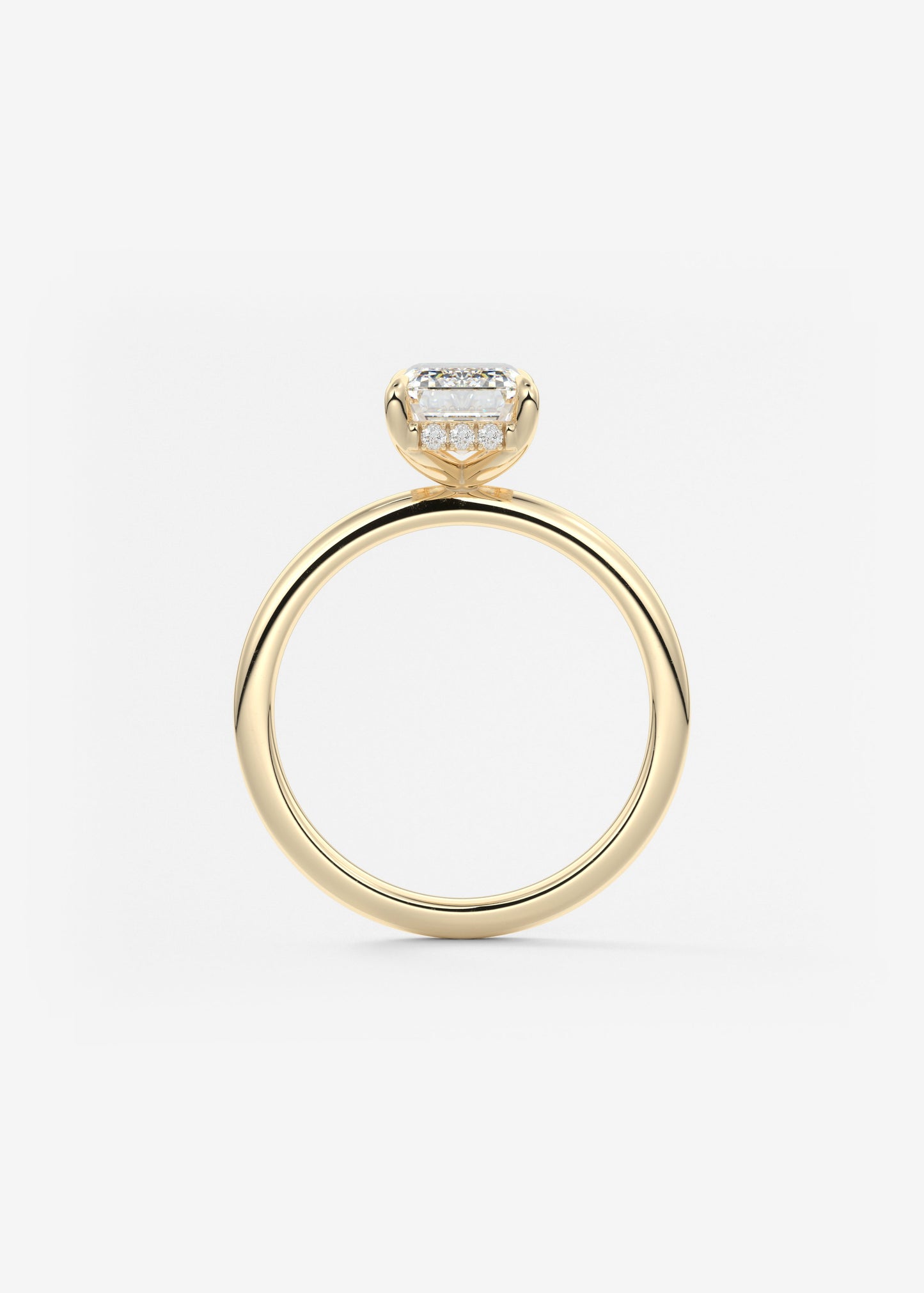Oval Solitaire With Raised Basket Gallery Lab Grown Diamond Engagement Ring