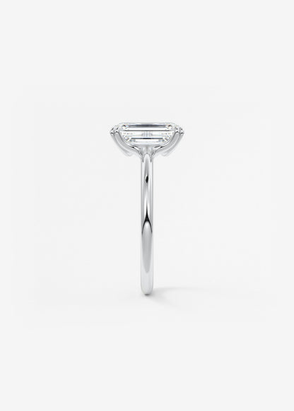 Oval Solitaire With Raised Basket Gallery Lab Grown Diamond Engagement Ring