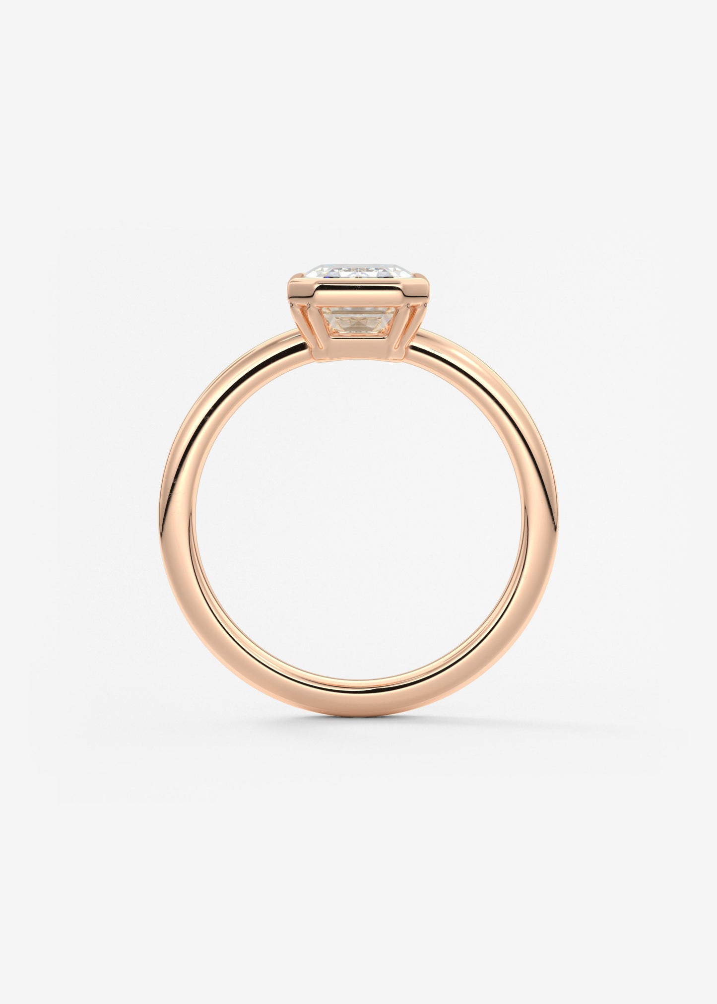 Oval Solitaire With Raised Basket Gallery Lab Grown Diamond Engagement Ring