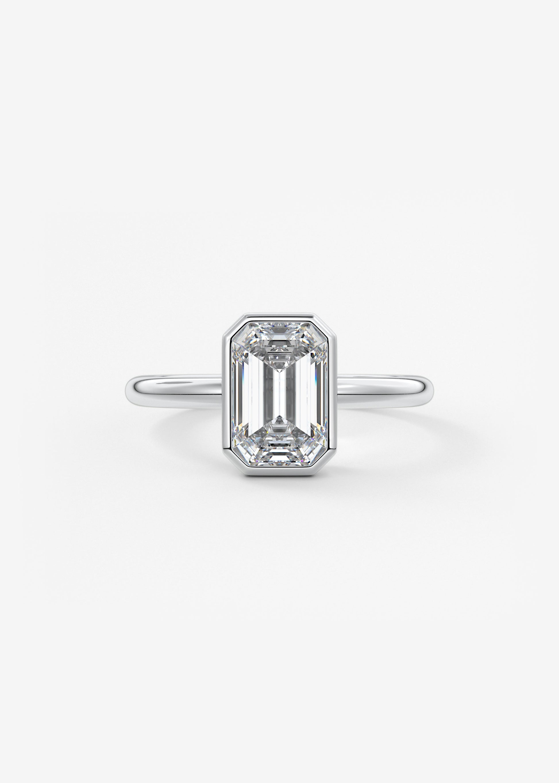 Oval Solitaire With Raised Basket Gallery Lab Grown Diamond Engagement Ring