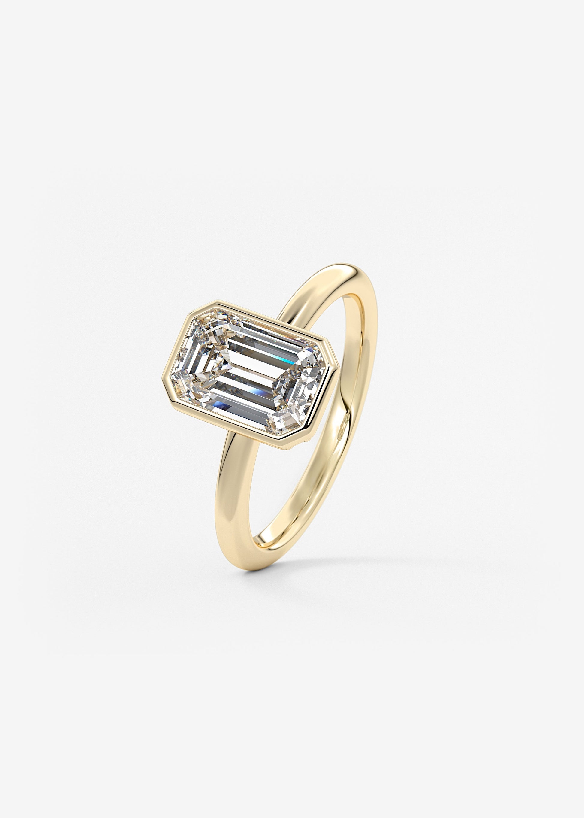 Oval Solitaire With Raised Basket Gallery Lab Grown Diamond Engagement Ring