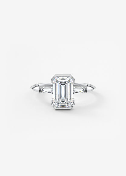 Oval Solitaire With Raised Basket Gallery Lab Grown Diamond Engagement Ring