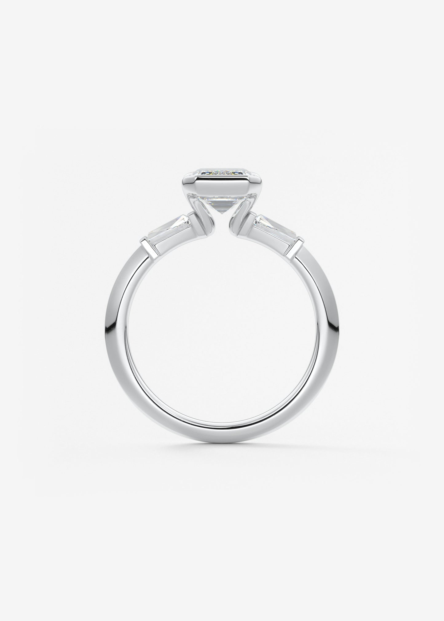 Oval Solitaire With Raised Basket Gallery Lab Grown Diamond Engagement Ring