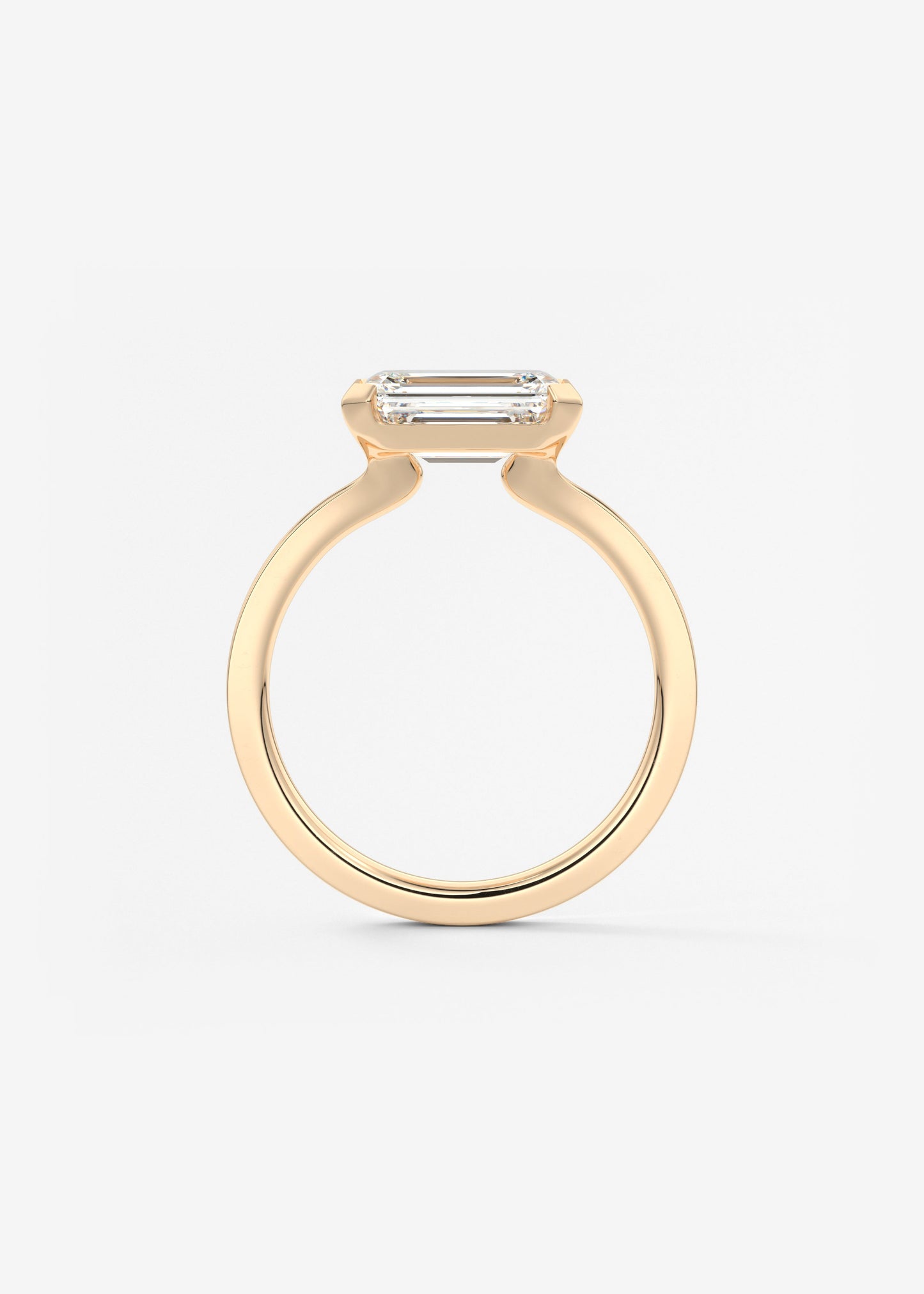 Oval Solitaire With Raised Basket Gallery Lab Grown Diamond Engagement Ring