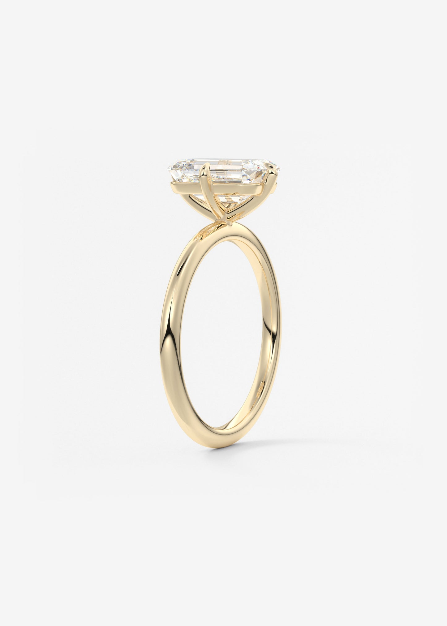 Oval Solitaire With Raised Basket Gallery Lab Grown Diamond Engagement Ring
