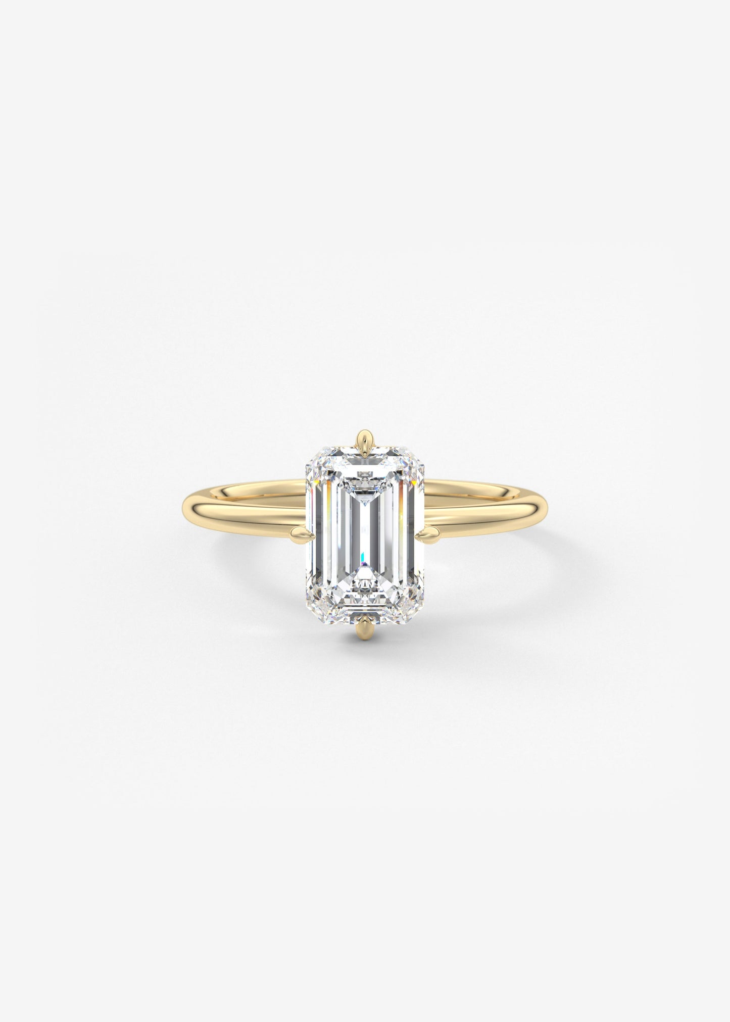 Oval Solitaire With Raised Basket Gallery Lab Grown Diamond Engagement Ring