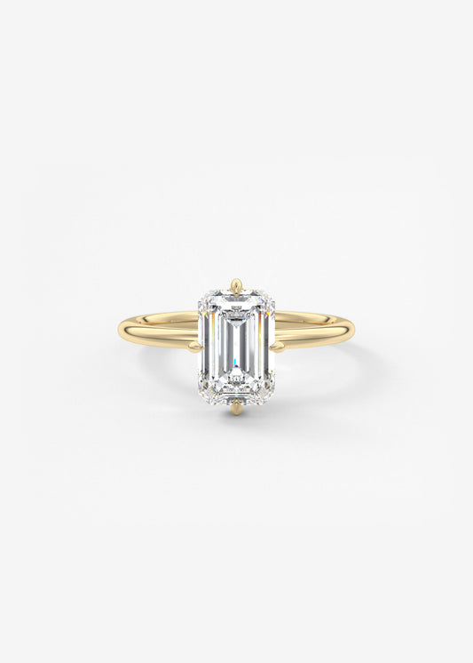 Oval Solitaire With Raised Basket Gallery Lab Grown Diamond Engagement Ring