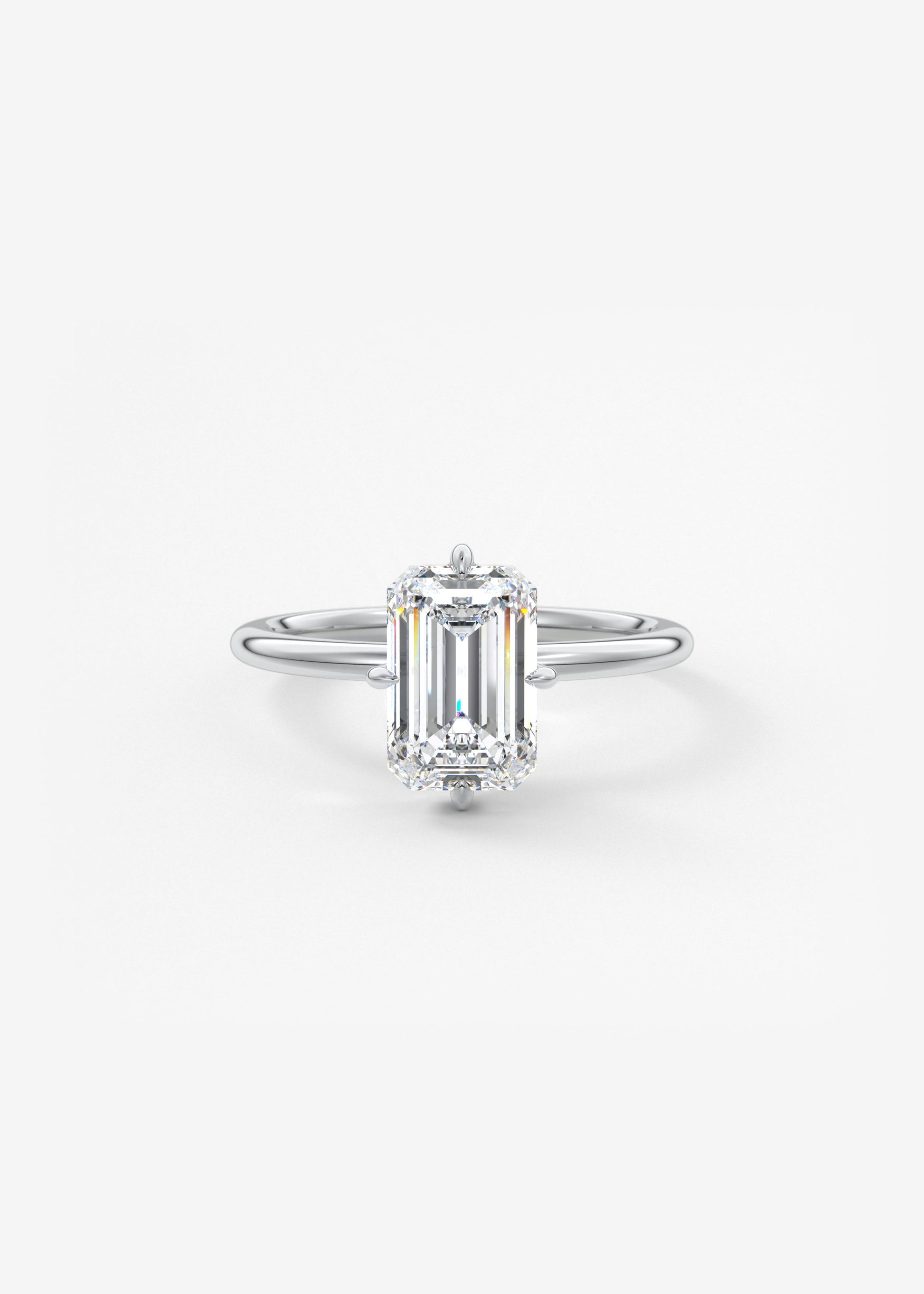 Oval Solitaire With Raised Basket Gallery Lab Grown Diamond Engagement Ring