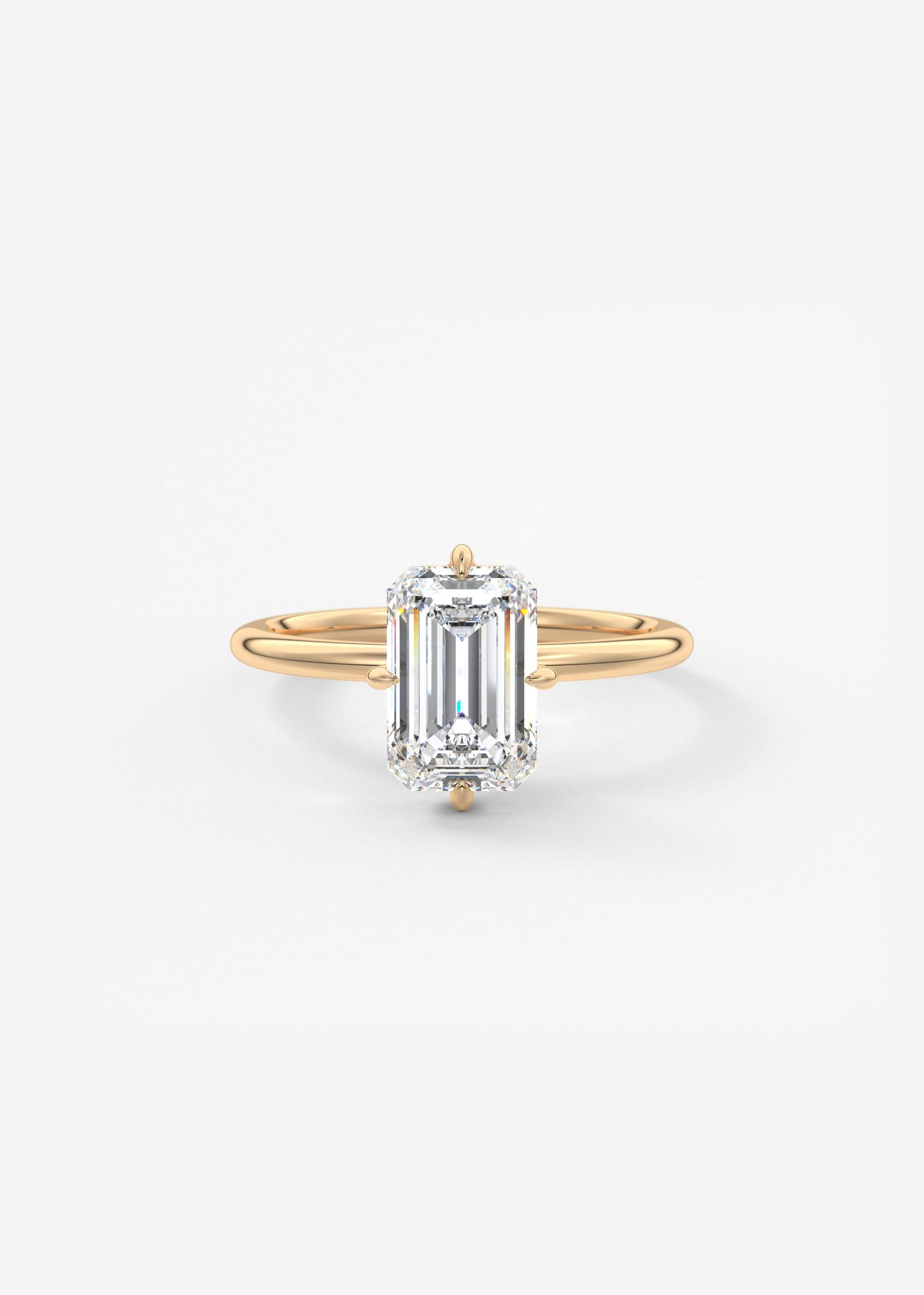 Oval Solitaire With Raised Basket Gallery Lab Grown Diamond Engagement Ring