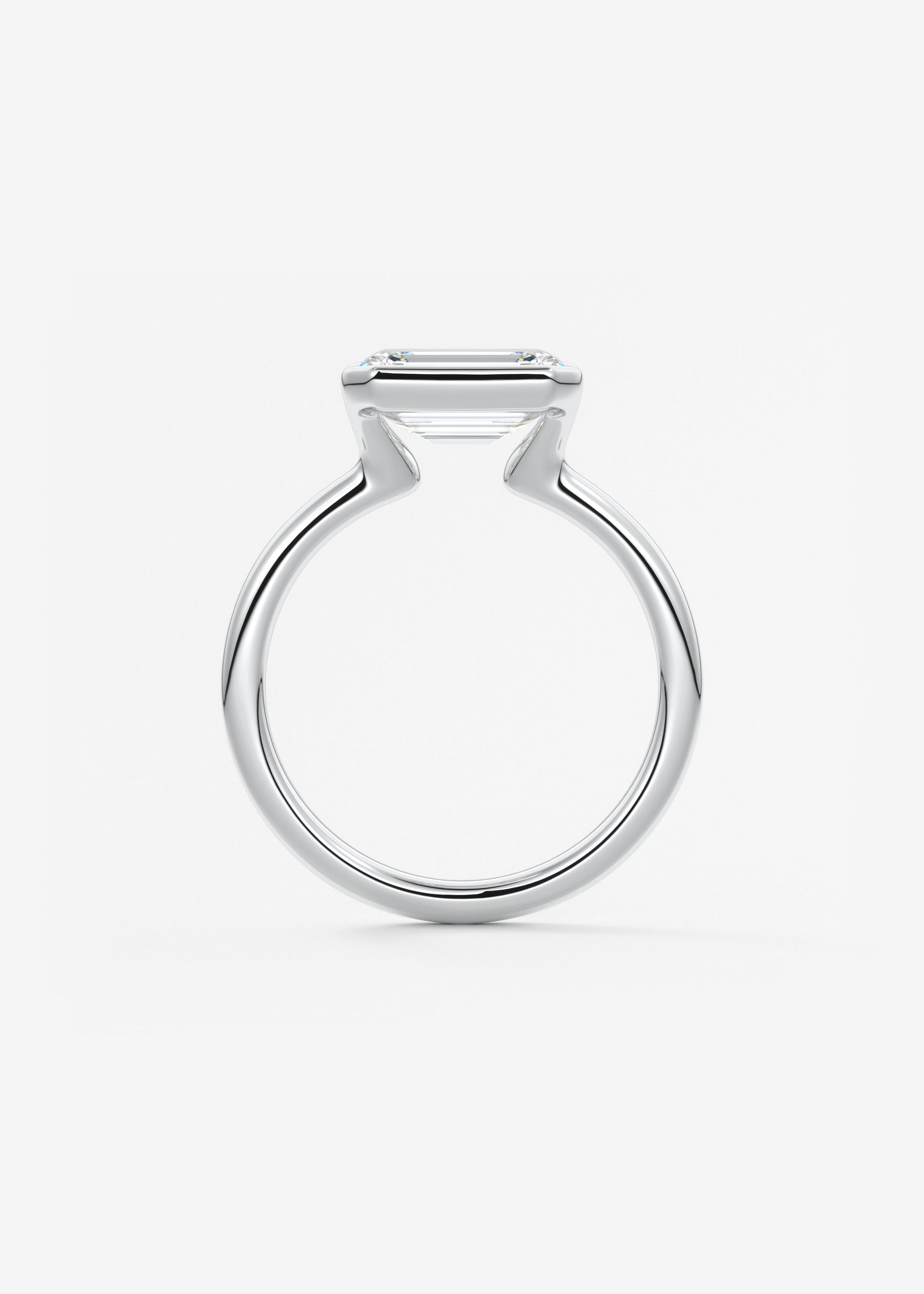 Oval Solitaire With Raised Basket Gallery Lab Grown Diamond Engagement Ring