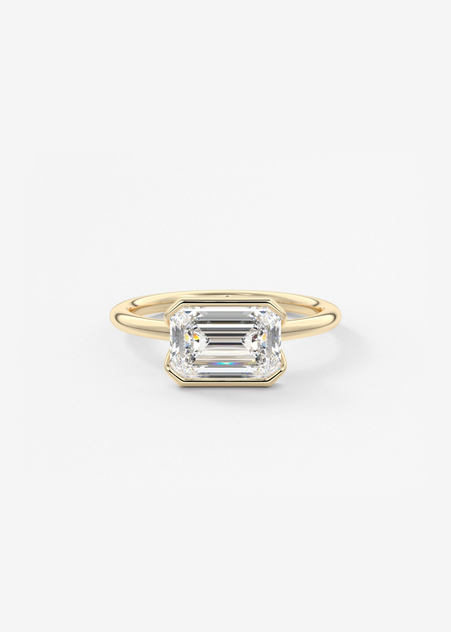 Oval Solitaire With Raised Basket Gallery Lab Grown Diamond Engagement Ring