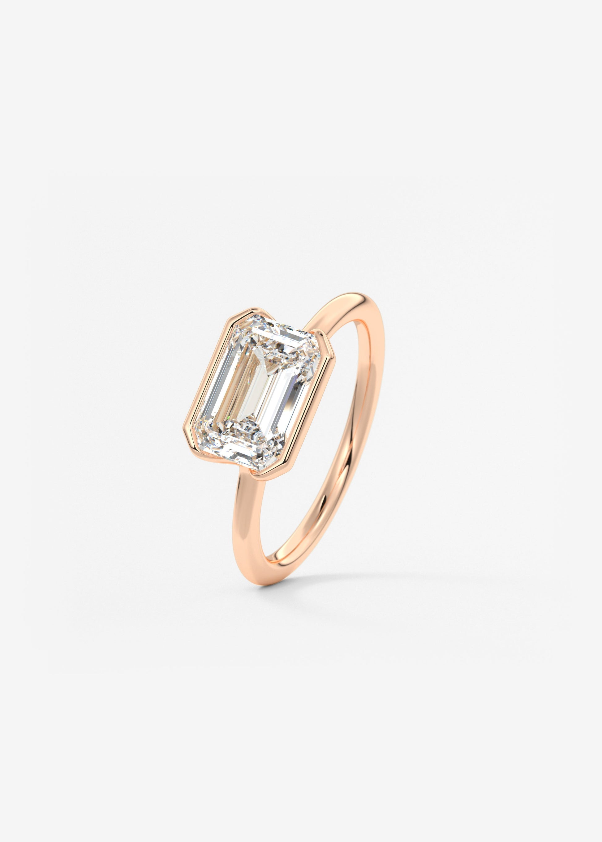 Oval Solitaire With Raised Basket Gallery Lab Grown Diamond Engagement Ring