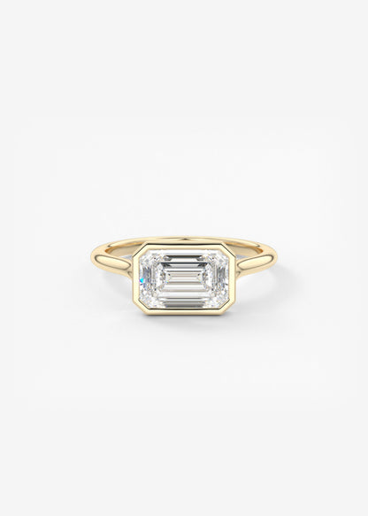 Oval Solitaire With Raised Basket Gallery Lab Grown Diamond Engagement Ring