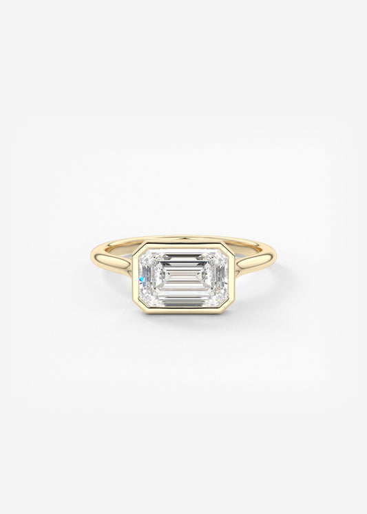 Oval Solitaire With Raised Basket Gallery Lab Grown Diamond Engagement Ring