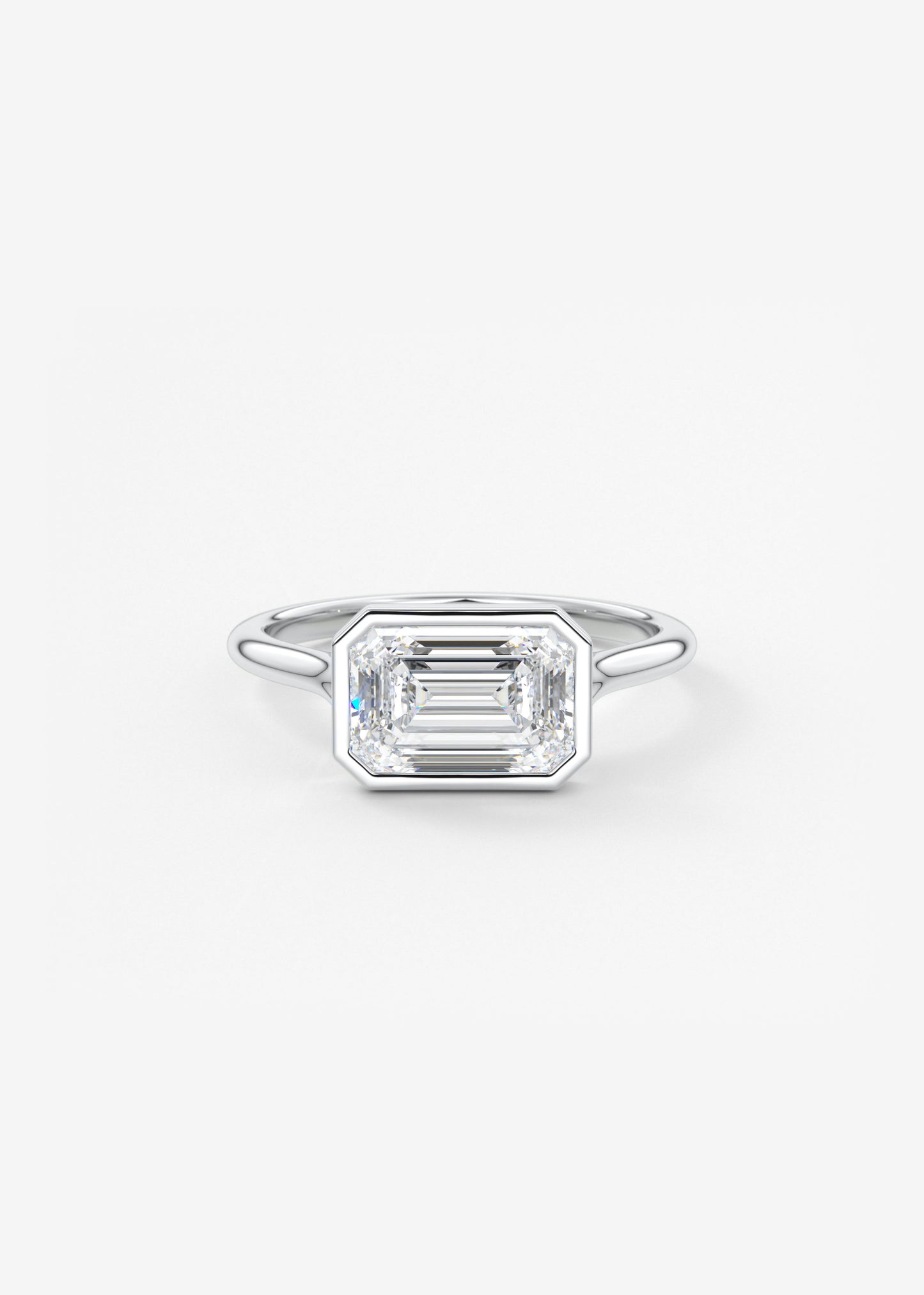 Oval Solitaire With Raised Basket Gallery Lab Grown Diamond Engagement Ring