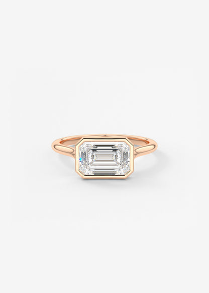 Oval Solitaire With Raised Basket Gallery Lab Grown Diamond Engagement Ring