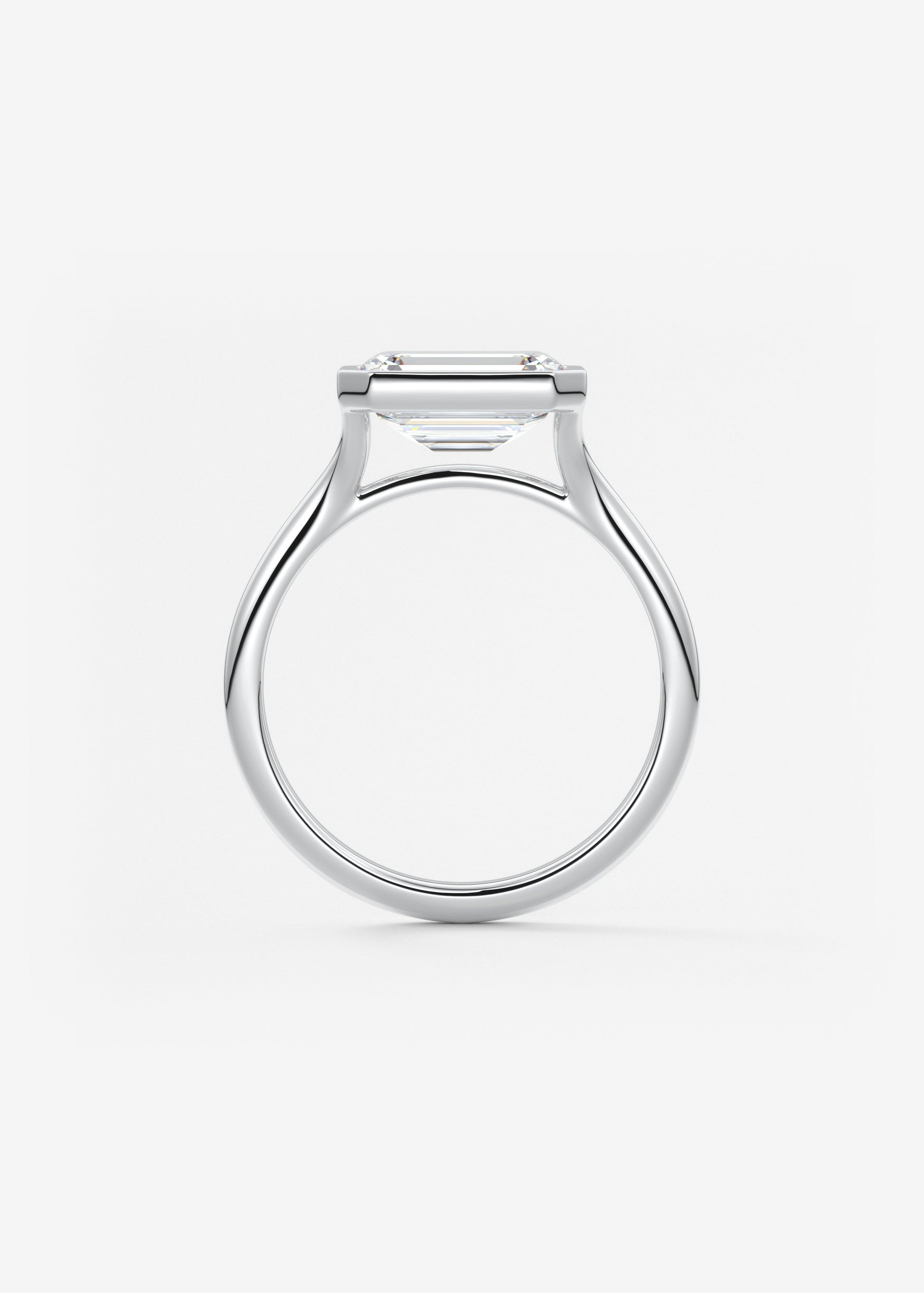 Oval Solitaire With Raised Basket Gallery Lab Grown Diamond Engagement Ring