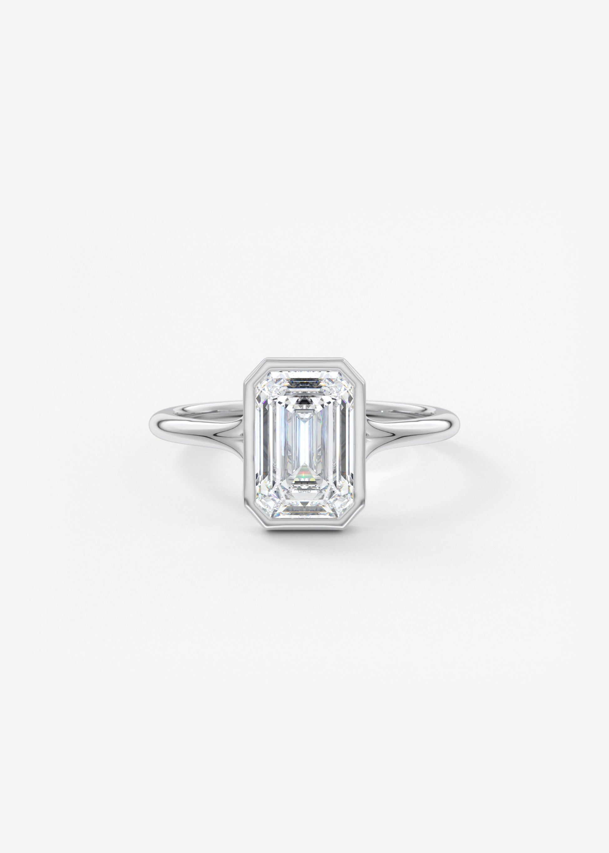 Oval Solitaire With Raised Basket Gallery Lab Grown Diamond Engagement Ring
