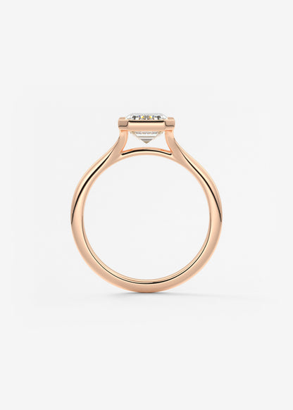 Oval Solitaire With Raised Basket Gallery Lab Grown Diamond Engagement Ring
